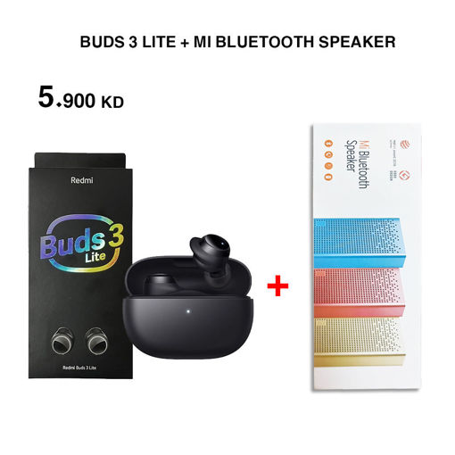 Picture of buds 3 lite with mi blutooth speaker